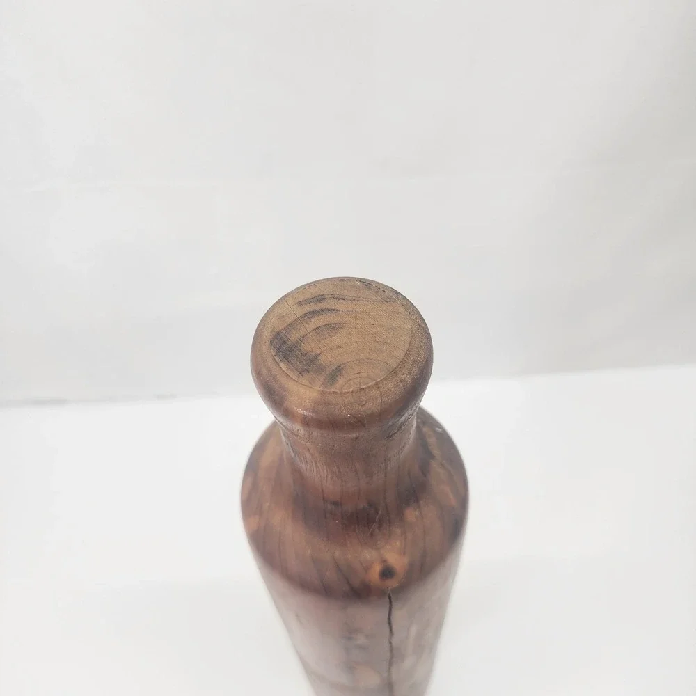 Vintage Handmade Cedar Wood Rolling Pin 21